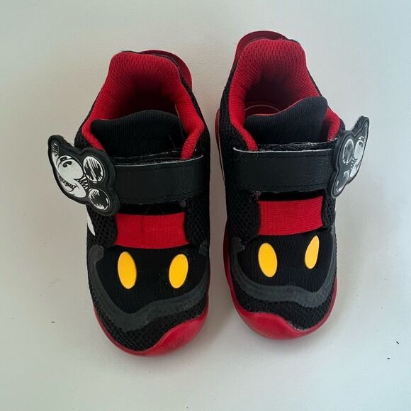 Adidas Disney Mickey Mouse Active Play Sneakers Toddler Size 7 - Picture 3 of 10